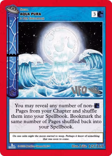 Aqua Pura (127/165), First Edition Spoiler Pack — MetaZoo card price
