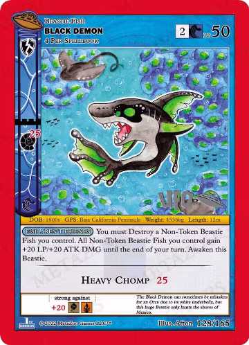 Black Demon (128/165), First Edition Spoiler Pack — MetaZoo card price