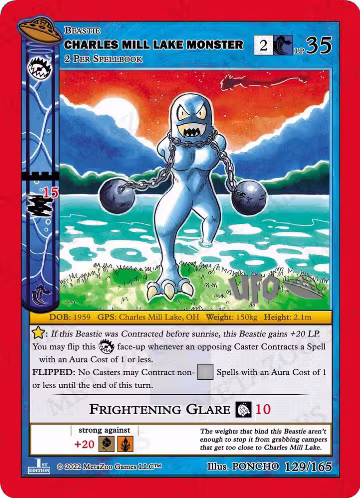 Charles Mill Lake Monster (129/165), First Edition Spoiler Pack — MetaZoo card price