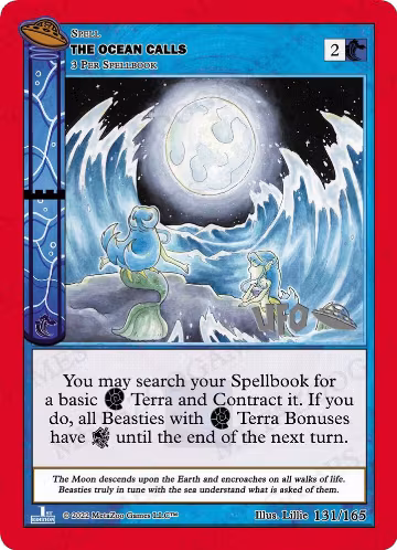 The Ocean Calls (131/165), First Edition Spoiler Pack — MetaZoo card price