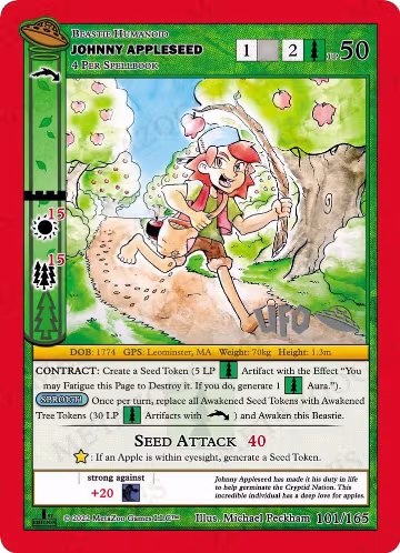 Johnny Appleseed (101/165), First Edition Spoiler Pack — MetaZoo card price