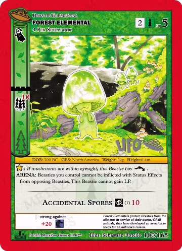 Forest Elemental (100/165), First Edition Spoiler Pack — MetaZoo card price