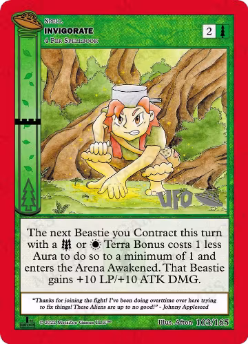 Invigorate (103/165), First Edition Spoiler Pack — MetaZoo card price