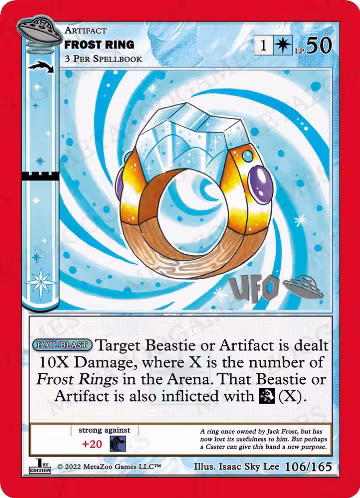 Frost Ring (106/165), First Edition Spoiler Pack — MetaZoo card price