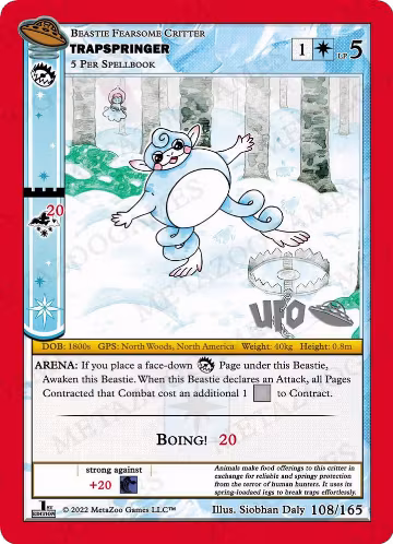 Trapspringer (108/165), First Edition Spoiler Pack — MetaZoo card price