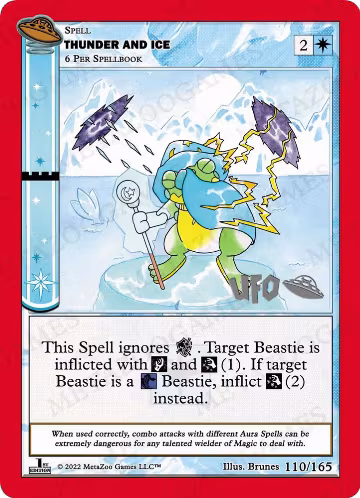 Thunder and Ice (110/165), First Edition Spoiler Pack — MetaZoo card price