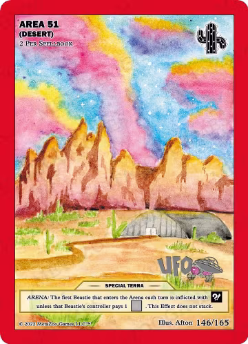 Area 51 (Desert) (146/165), First Edition Spoiler Pack — MetaZoo card price