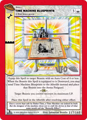 Time Machine Blueprints (117/165), First Edition Spoiler Pack — MetaZoo card price