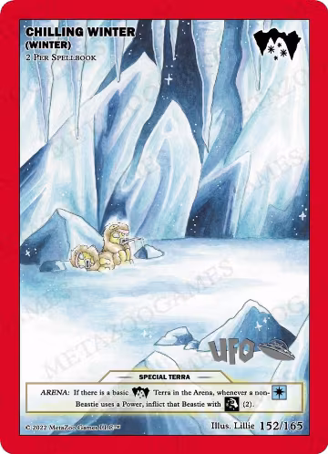 Chilling Winter (Winter) (152/165), First Edition Spoiler Pack — MetaZoo card price