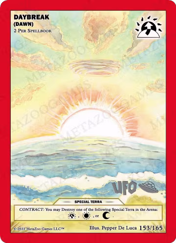 Daybreak (Dawn) (153/165), First Edition Spoiler Pack — MetaZoo card price