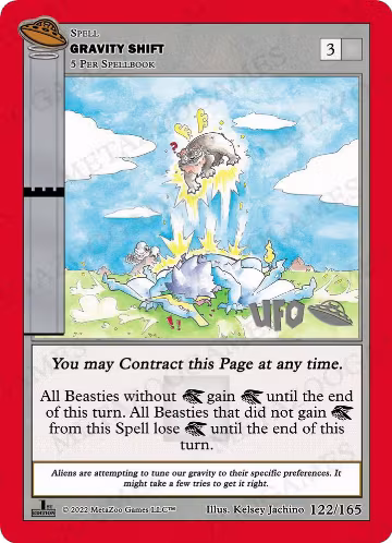 Gravity Shift (122/165), First Edition Spoiler Pack — MetaZoo card price