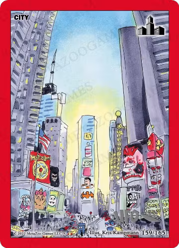 City (159/165), First Edition Spoiler Pack — MetaZoo card price