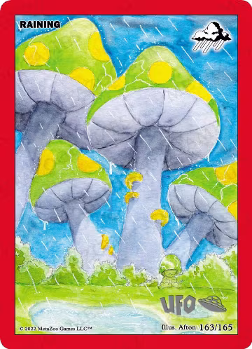 Raining (163/165), First Edition Spoiler Pack — MetaZoo card price