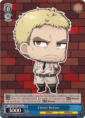 Chimi Reiner (AOT/SX04-107 PR), Attack On Titan: Final Season — Weiß Schwarz card price