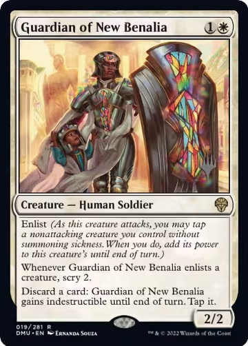 Guardian of New Benalia (19), Promo Pack: Dominaria United — Magic card price