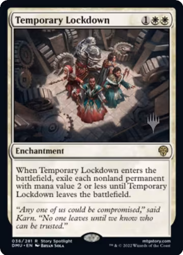 Temporary Lockdown (36), Promo Pack: Dominaria United — Magic card price