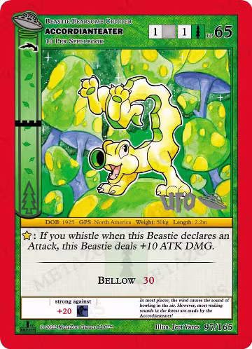 Accordianteater (097/165), First Edition Spoiler Pack — MetaZoo card price