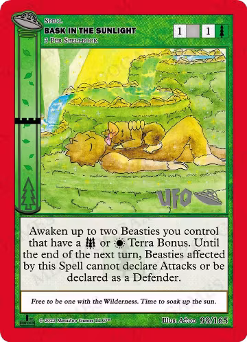 Bask In The Sunlight (099/165), First Edition Spoiler Pack — MetaZoo card price