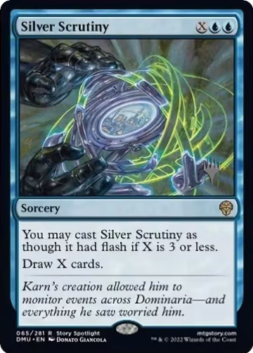 Silver Scrutiny (65), Promo Pack: Dominaria United — Magic card price