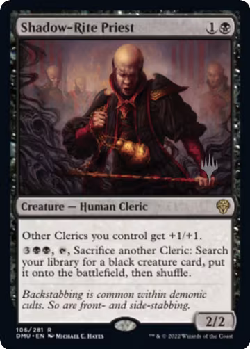 Shadow-Rite Priest (106), Promo Pack: Dominaria United — Magic card price