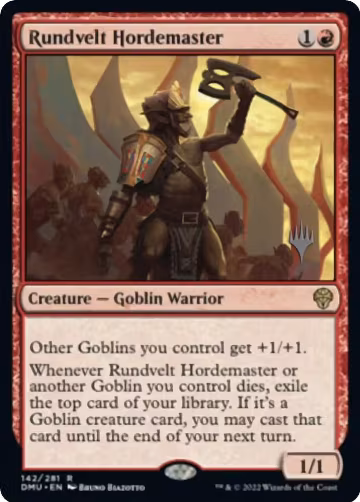 Rundvelt Hordemaster (142), Promo Pack: Dominaria United — Magic card price