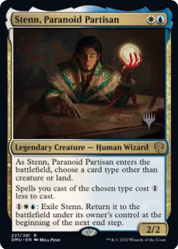 Stenn, Paranoid Partisan (221), Promo Pack: Dominaria United — Magic card price