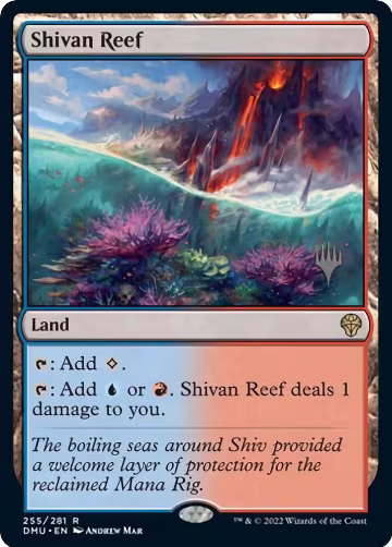 Shivan Reef (255), Promo Pack: Dominaria United — Magic card price