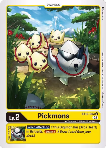 Pickmons (BT10-003 U), Xros Encounter — Digimon card price