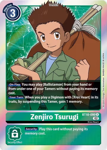 Zenjiro Tsurugi (BT10-090 R), Xros Encounter — Digimon card price