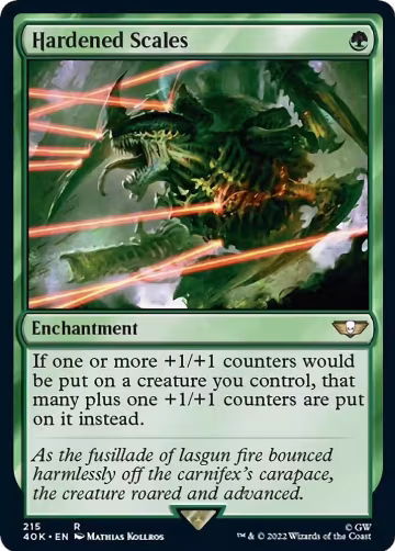 Hardened Scales (Surge Foil) (215), Universes Beyond: Warhammer 40,000 — Magic card price