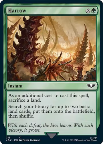 Harrow (Surge Foil) (216), Universes Beyond: Warhammer 40,000 — Magic card price