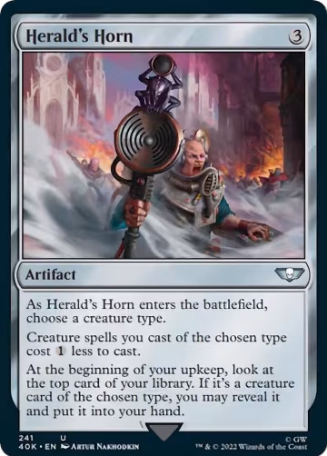 Herald's Horn (Surge Foil) (241), Universes Beyond: Warhammer 40,000 — Magic card price