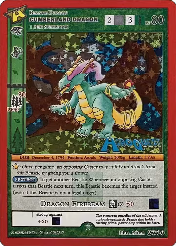 Cumberland Dragon (27/66), Hiroquest Promos — MetaZoo card price