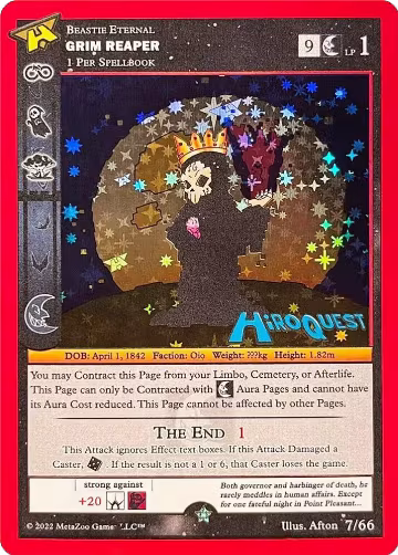 Grim Reaper (7/66), Hiroquest Promos — MetaZoo card price