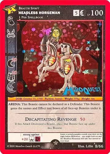 Headless Horseman (8/66), Hiroquest Promos — MetaZoo card price