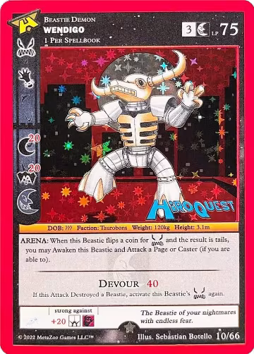 Wendigo (10/66), Hiroquest Promos — MetaZoo card price