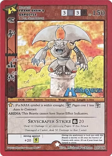 Frank Shaw's Gargoyle (15/66), Hiroquest Promos — MetaZoo card price