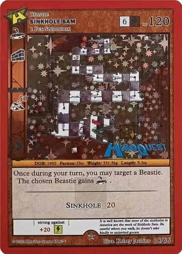 Sinkhole Sam (18/66), Hiroquest Promos — MetaZoo card price