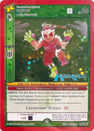 Bigfoot (26/66), Hiroquest Promos — MetaZoo card price
