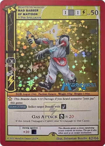 Mad Gasser of Mattoon (42/66), Hiroquest Promos — MetaZoo card price