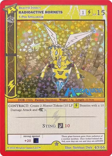 Radioactive Hornets (43/66), Hiroquest Promos — MetaZoo card price