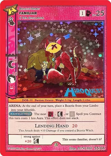 Familiar (55/66), Hiroquest Promos — MetaZoo card price