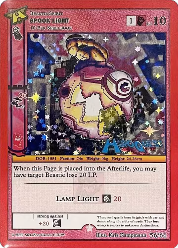 Spook Light (56/66), Hiroquest Promos — MetaZoo card price