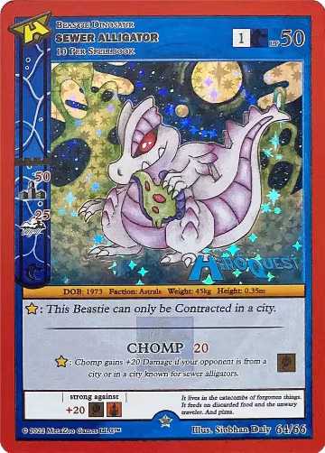 Sewer Alligator (64/66), Hiroquest Promos — MetaZoo card price