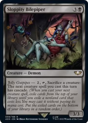 Sloppity Bilepiper (Surge Foil) (59), Universes Beyond: Warhammer 40,000 — Magic card price