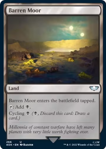 Barren Moor (Surge Foil) (266), Universes Beyond: Warhammer 40,000 — Magic card price