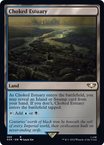 Choked Estuary (Surge Foil) (268), Universes Beyond: Warhammer 40,000 — Magic card price
