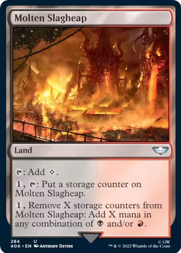 Molten Slagheap (Surge Foil) (284), Universes Beyond: Warhammer 40,000 — Magic card price