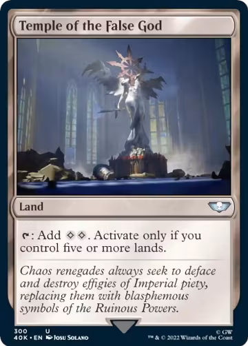 Temple of the False God (Surge Foil) (300), Universes Beyond: Warhammer 40,000 — Magic card price