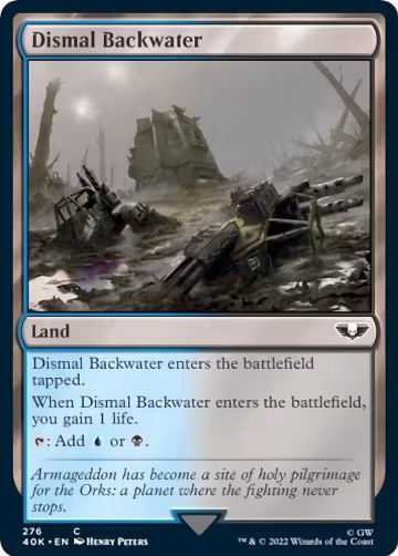 Dismal Backwater (Surge Foil) (276), Universes Beyond: Warhammer 40,000 — Magic card price